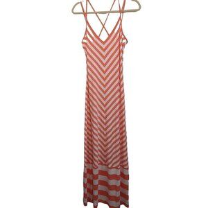 Banana Republic Peach Colored Maxi Dress Size M Medium